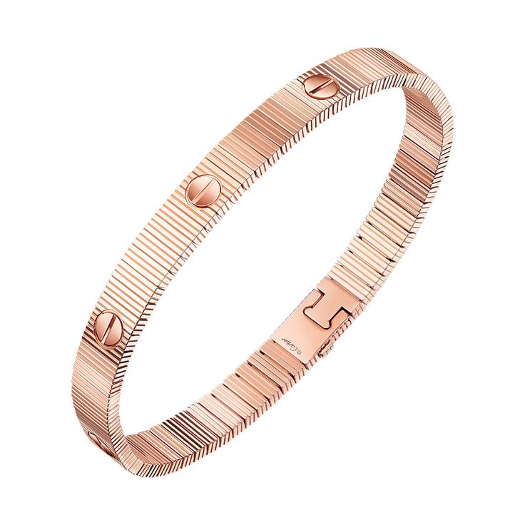 18K Gold Screw Motif Bracelet